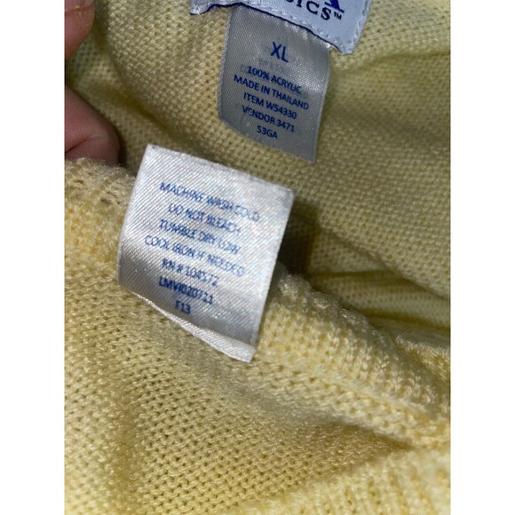 Bea Classics Women's Vintage 2pc Sweater Set size XL Butter Yellow - Picture 10 of 10